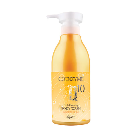 ESFOLIO (BTG) Coenzyme Q10 Fresh Cleansing Body Wash (500 ml) เอสโฟลิโอ โคเอนไซม์ คิวเทน เฟรซ เคล็นซิ่ง บอดี้ วอช 500ml - Organic Pavilion