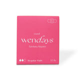 WENDAYS Organic Sanitary Napkin - Regular Pads 24cm. (10 pcs)  เวนเดส์ ผ้าอนามัยออร์แกนิคและย่อยสลายได้ แบบวันปรกติมาน้อย 24 ซม. 10 ชิ้น