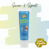 Just Gentle Swim & Sports Shampoo & Body Wash - Cotton Bloom (45 ml / 180 ml) เจลสระผม & อาบน้ำ หลังเล่นกีฬา สำหรับเด็ก