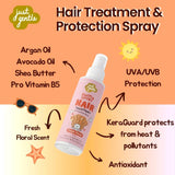 Just Gentle Kids Swim & Sport Hair Treatment & Protection Spray - Fresh Floral scent (100ml) สเปรย์ปกป้องและบำรุงเสันผม