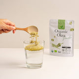 Namwah ผงกระเจี๊ยบเขียวออร์แกนิค ตราน้ำว้า Organic Okra Powder (80g)