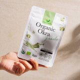 Namwah ผงกระเจี๊ยบเขียวออร์แกนิค ตราน้ำว้า Organic Okra Powder (80g)