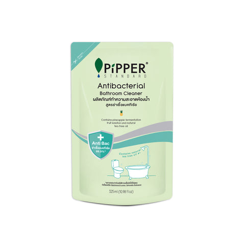 Pipper Standard Refill Bathroom Cleaner Antibacterial (325 ml) ผลิตภัณฑ์ทำความสะอาดห้องน้ำ ชนิดถุงเติม สูตรแอนตี้แบคทีเรีย