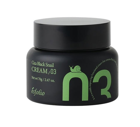 ESFOLIO (BTG) Cica Black Snail Cream (70 g) เอสโฟลิโอ ซิกา แบล็ค สเนล ครีม 70g