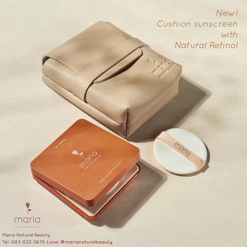 Maria Non-Chemical Cushion Sunscreen SPF 50 PA+++ (17ml) มาเรีย คุชชั่นกันแดดลดสิว คุมมัน 17ml