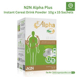 N2N Alpha Plus แอลฟ่า พลัส เครื่องดื่มธัญพืชสกัด ชนิดผง Instant Cereal Drink Powder (300g / 10g x 15 Sachets)