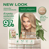 Naturigin 10.2 Lightest Ash Blonde สีบลอนด์อ่อนสุดประกายแอช สีผมออร์แกนิค นำเข้าจากเดนมาร์ก ทำได้เองที่บ้าน