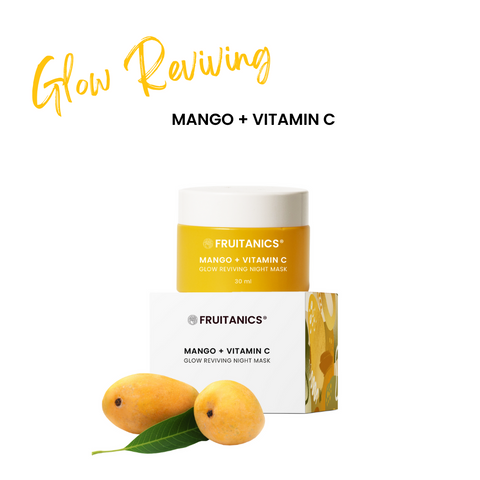 Fruitanics Mango Plus Vitamin C Glow Reviving Night Mask (50 ml) ฟรุ๊ตทานิกซ์ ไนท์มาส์ก สูตรมะม่วง+วิตามินซี 50ml