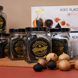 BLAGAR Aged Black Garlic - 3 Bottles Peeled Ready to Eat (100g x 3Pcs) บลาก้า กระเทียมบ่มดำแกะเปลือกพร้อมทาน เซ็ท 3 กระปุก Aromdee Farm