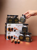 BLAGAR Aged Black Garlic - 3 Bottles Peeled Ready to Eat (100g x 3Pcs) บลาก้า กระเทียมบ่มดำแกะเปลือกพร้อมทาน เซ็ท 3 กระปุก Aromdee Farm