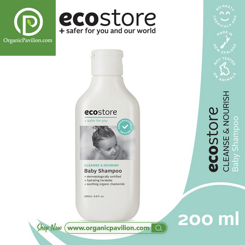 Ecostore แชมพูเด็กสูตรอ่อนโยน Baby Shampoo (200 ml) - Organic Pavilion