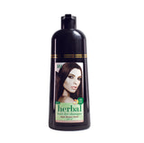 Ryuk & Meringue แชมพูปิดผมขาวสีน้ำตาลเข้ม Herbal Hair Dye Shampoo - Dark Brown Color (350ml)