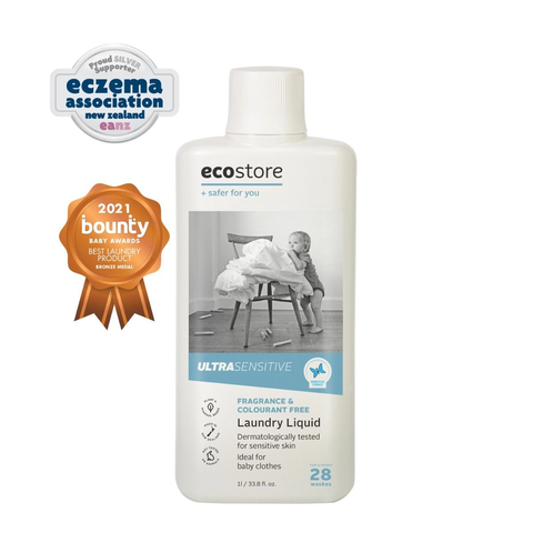 Ecostore  Ultra Sensitive Laundry Liquid (1 Litre) น้ำยาซักผ้าสูตรอ่อนโยนพิเศษ 1L