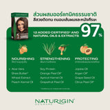 Naturigin 2.0 BLACK Permanent Organic Hair Color dye แบล็ก 2.0 สีดำธรรมชาติ สีผมออร์แกนิค นำเข้าจากเดนมาร์ก (115ml)