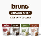 Bruno Brownie Crisps (40g กหรือ 60g) บรูโน่บราวนี่กรอบ บราวนี่อบกรอบทำจากแป้งมะพร้าว น้ำมันมะพร้าว น้ำตาลมะพร้าว ปราศจากกลูเตน