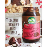 Nature's Charm Coconut Chocolate Fudge Sauce (200g) เนเจอร์ชาร์ม ซอสช็อกโกแลตฟัดจ์มะพร้าว (สูตรเจ วีแกน มังสวิรัติ) 200g